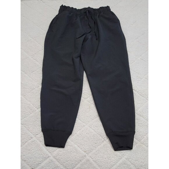 Abercrombie Fitch Womens Black Jogger Pants Elastic Drawstring Waist‎ Size S - Picture 3 of 9